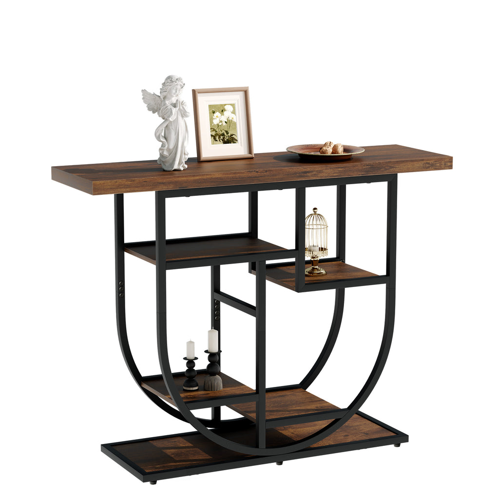 MemoCastle Modern Console Table for Entryway with Storage: 41.3 Inch Wood Sofa Tables for Living Room - Narrow Farmhouse Accent Desk for Home Decor