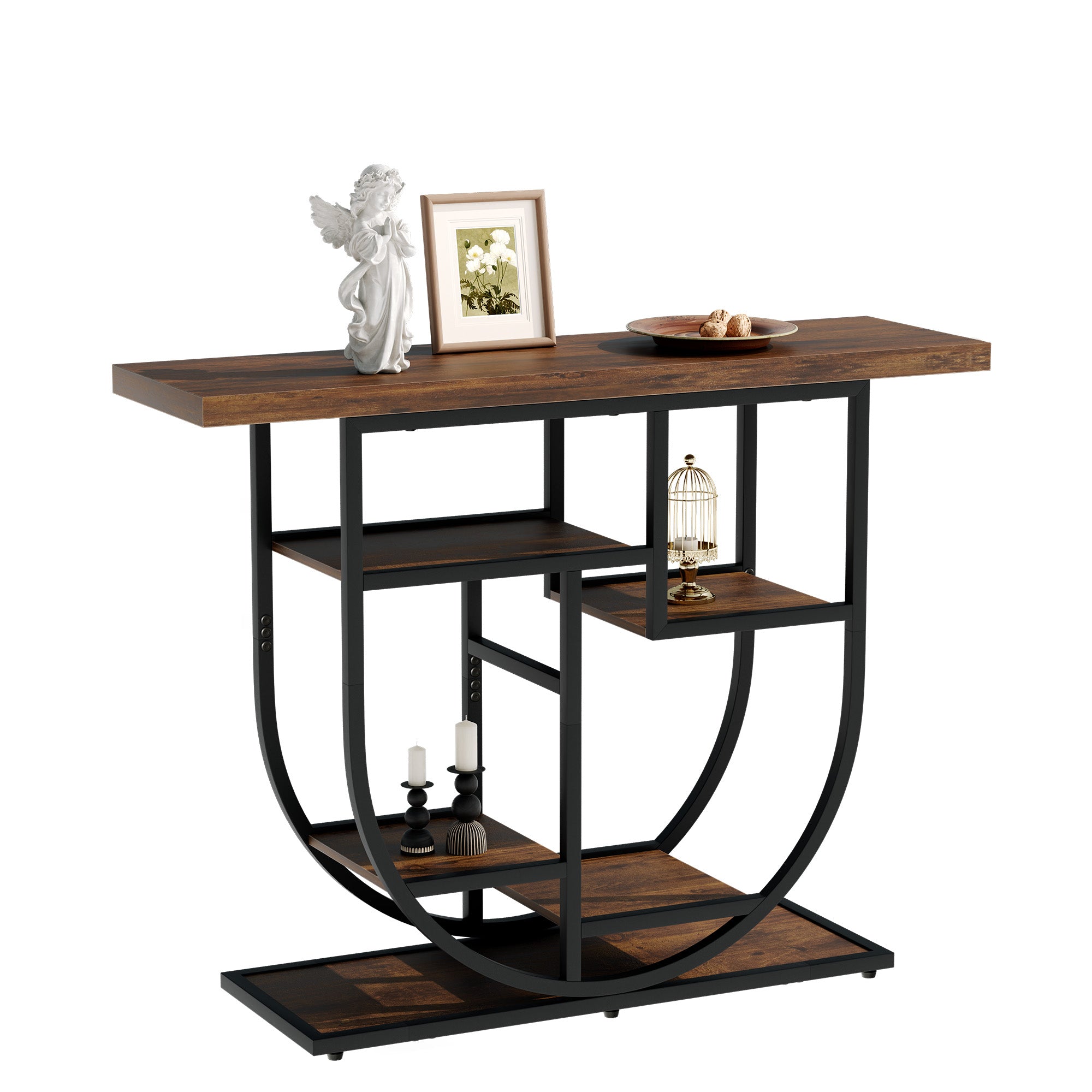 MemoCastle Modern Console Table for Entryway with Storage: 41.3 Inch Wood Sofa Tables for Living Room - Narrow Farmhouse Accent Desk for Home Decor