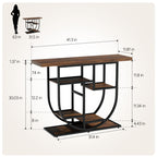MemoCastle Modern Console Table for Entryway with Storage: 41.3 Inch Wood Sofa Tables for Living Room - Narrow Farmhouse Accent Desk for Home Decor