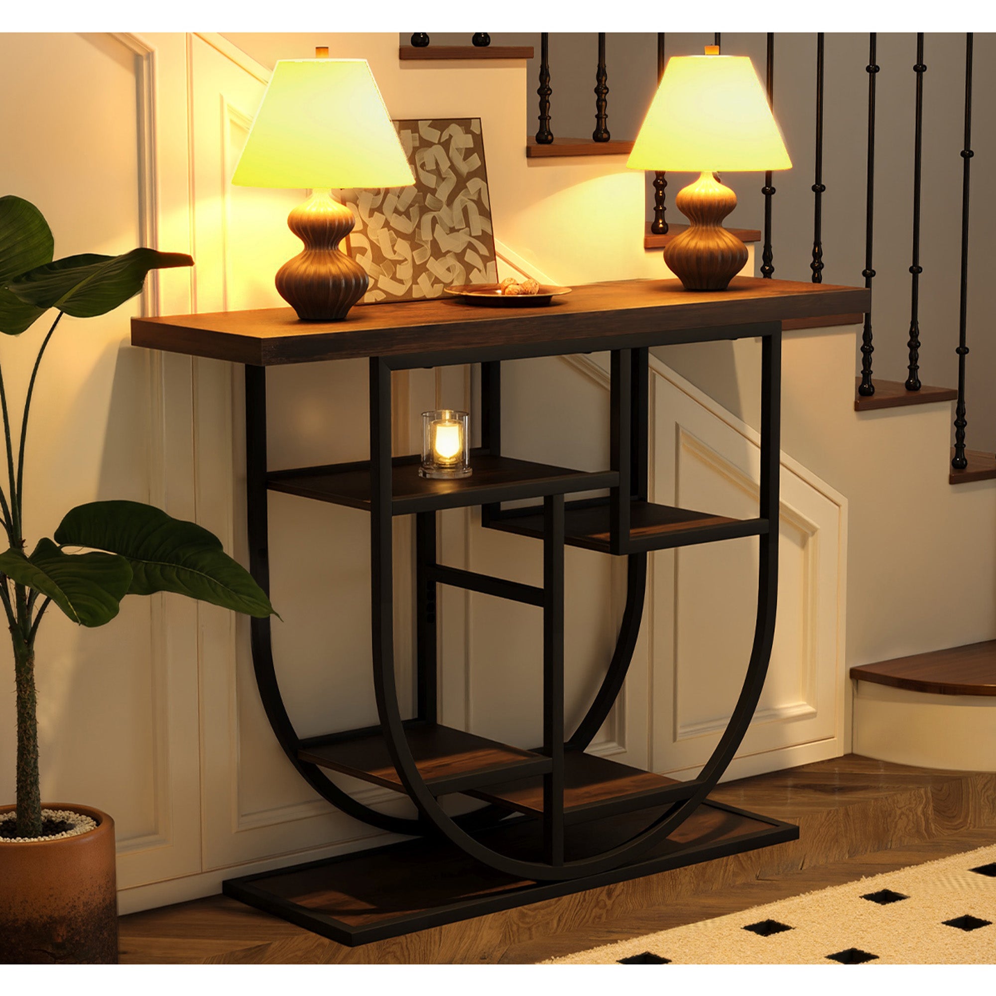 MemoCastle Modern Console Table for Entryway with Storage: 41.3 Inch Wood Sofa Tables for Living Room - Narrow Farmhouse Accent Desk for Home Decor