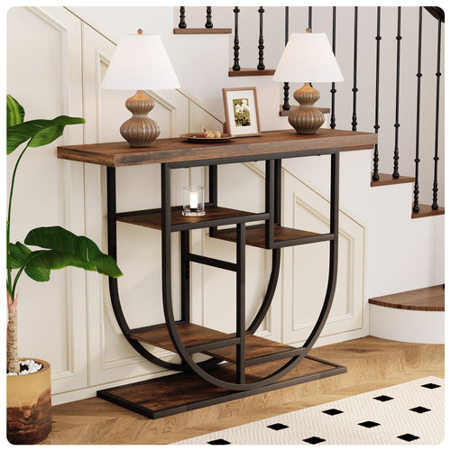 MemoCastle Modern Console Table for Entryway with Storage: 41.3 Inch Wood Sofa Tables for Living Room - Narrow Farmhouse Accent Desk for Home Decor