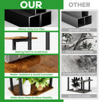 Plant Stand Indoor with Grow Lights - Tiered Corner Shelf Small Metal Lighted Flower Rack Multiple